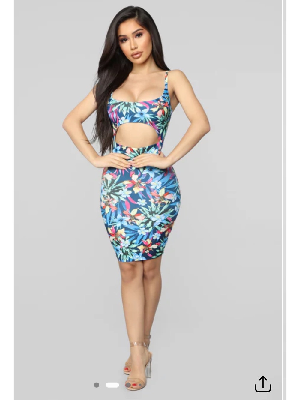 NWT Fashion Nova Looking For Fun Floral Mini Dress Large
